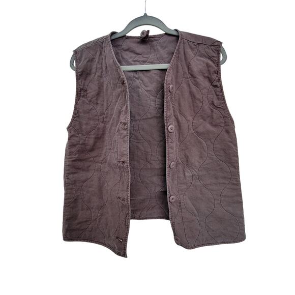 American Eagle Outfitter Utility Cotton Purple Vintage Wash Jacket Women Sz S - Picture 2 of 9